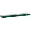 vidaXL Verhoogd Tuinbed Groen 480 x 80 x 24 cm koudgewalst stalen