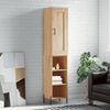 vidaXL Hoge kast 34,5x34x180 cm bewerkt hout sonoma eikenkleurig