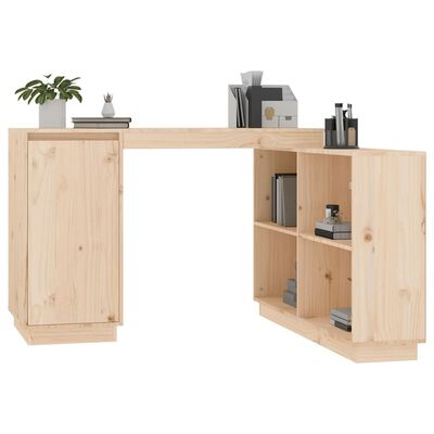 vidaXL Bureau 110x50x75 cm massief grenenhout