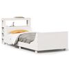 vidaXL Bedframe zonder matras massief grenenhout wit 90x200 cm