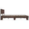 vidaXL Bedframe bewerkt hout metaal bruin eikenkleur 180x200 cm