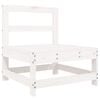 vidaXL 3-delige Loungeset massief grenenhout wit