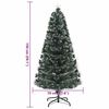 vidaXL Kunstkerstboom met decoratieve touwlichten Groen 150 cm PVC