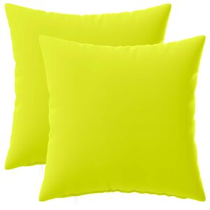 vidaXL Kussensloop 2 pcs HEERLEN Helder groen 30 x 30 cm Polyester
