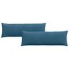 vidaXL Sofa Kussens 2 stuks Blauw 120 x 40 cm Cordstof