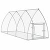 vidaXL Konijnenhok 105x300x120 cm gegalvaniseerd staal zilverkleurig