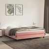 vidaXL Pocketveringmatras medium 160x210x20 cm fluweel roze