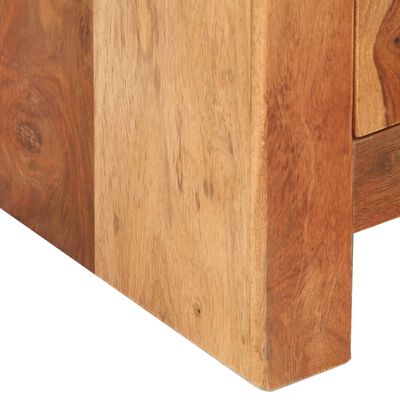 vidaXL Hoge kast 50x30x110 cm massief hout