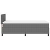 vidaXL Boxspring bed Lichtgrijs en wit. 203 x 80 x 88 cm Katoenen stof