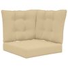 vidaXL Buiten bankkussen Polyester Beige 50,5 x 50,5 cm