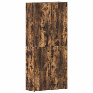 vidaXL Schoenenkast 80 x 35.5 x 180 cm Bewerkt hout Multikleur