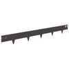 vidaXL Gazonrand 10 pcs 100 x 12 cm Staal Zwart