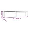 vidaXL Tuinbank 2-zits 203,5x44x45 cm massief grenenhout wit