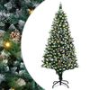 vidaXL Kunstkerstboom Groen 180 cm PVC en Staal en Kunststof
