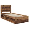 vidaXL Bedframe met hoofdeinde Oudhout 90 x 190 cm Massief grenenhout