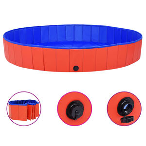 vidaXL Hondenzwembad inklapbaar 200x30 cm PVC rood