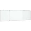 vidaXL Whiteboard magnetisch inklapbaar 160x50x1,7 cm aluminium