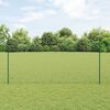 vidaXL Hek met Paal Groen 1,6 x 100 m Staal en PVC