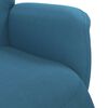 vidaXL Fauteuil met voetensteun verstelbaar fluweel blauw