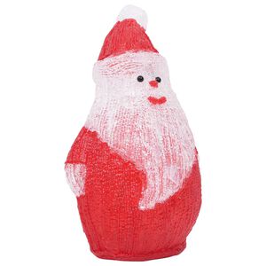 vidaXL Kerstfiguur kerstman LED binnen en buiten 28 cm acryl