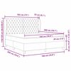 vidaXL Boxspringbed met matras Roze 200 x 180 cm Polyester