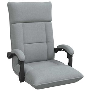 vidaXL Verstelbare vlo stoelen Lichtgrijs Stof