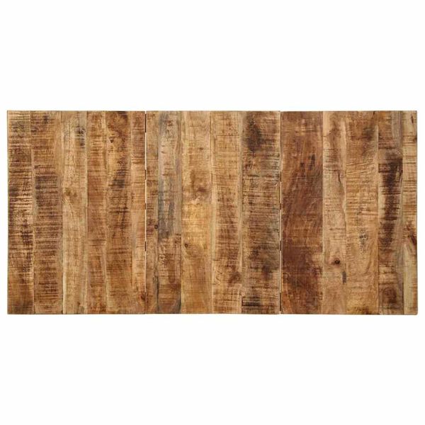 vidaXL Eettafel 140x70x75 cm massief hout ruw mangohout