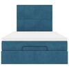 vidaXL Ottoman bed met matrassen 120x190cm fluweel donkerblauw