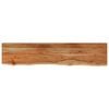 vidaXL Wandschap rechthoekig natuurlijke rand 120x20x3,8 cm acaciahout