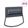 vidaXL Kast Handvatten 12 pcs Antraciet 85 x 45 mm Metaal