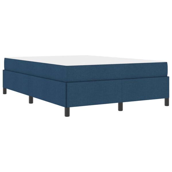 vidaXL Boxspringbed met matras Blauw 140 x 190 cm Stof