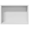 vidaXL Douche Niche Wit 30 x 20 x 9,5 cm Roestvrij staal