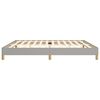 vidaXL Bedframe zonder matras stof lichtgrijs 200x200 cm