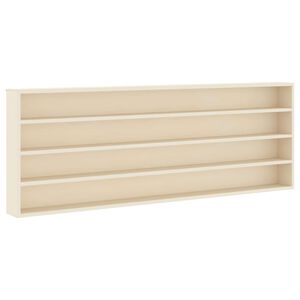vidaXL Muurdisplaykast Muurmontage Beige 100 x 8,5 x 36 cm