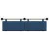 vidaXL Hangend Hoofdeinde Wandgemonteerd Blauw 170 x 55 x 5 cm Stof