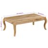 vidaXL Salontafel 116x66x41 cm massief mangohout