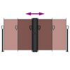 vidaXL Windscherm uittrekbaar 120x1000 cm bruin