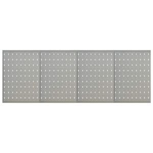 vidaXL Gaatjespanelen wandgemonteerd 4 st 40x58 cm staal