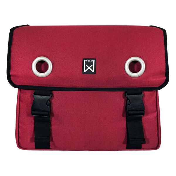 Willex Fietstassen 30 L canvas rood
