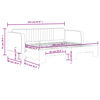 vidaXL Slaapbank met onderschuifbed 80x200 cm fluweel lichtgrijs