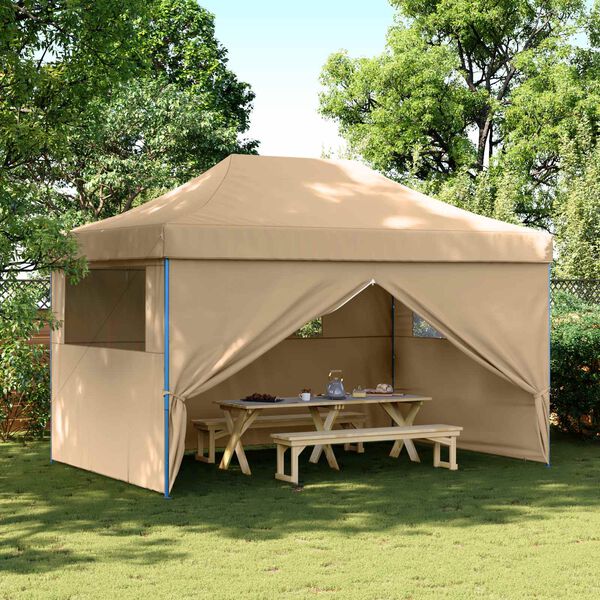 vidaXL Partytent Beige 292 x 440 x 315 cm Oxford Stof