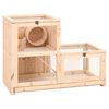vidaXL Hamsterkooi 81x40x60 cm massief vurenhout