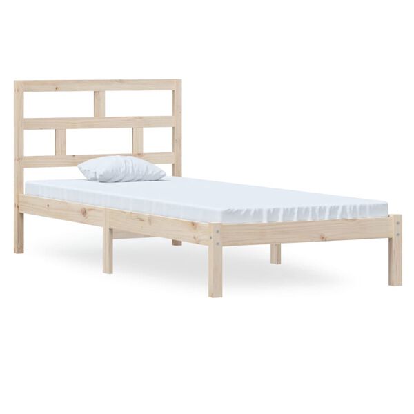 vidaXL Bedframe massief grenenhout 100x200 cm