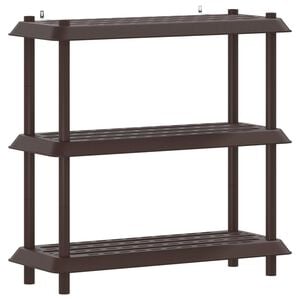vidaXL Plankenunit 3-laags 100 x 40 x 96 cm PP Bruin