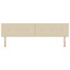 vidaXL Hoofdbord met hoofdeinde Cr&egrave;me 200 cm Nep Leer