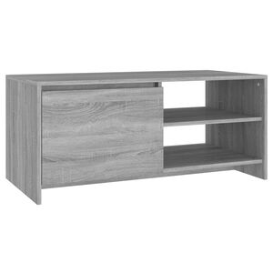 vidaXL Salontafel 102x50x45 cm bewerkt hout grijs sonoma eikenkleurig