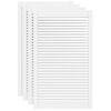 vidaXL Louvrede deuren 4 st Wit 69 x 49,4 cm Massief grenenhout