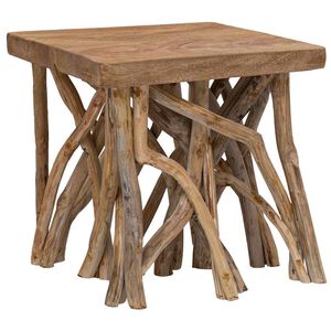 vidaXL Salontafel takken 40x40x40 cm gemengd gerecycled hout