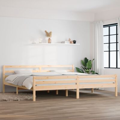 vidaXL Bedframe massief hout 180x200 cm