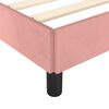 vidaXL Bedframe met hoofdeinde fluweel roze 140x190 cm